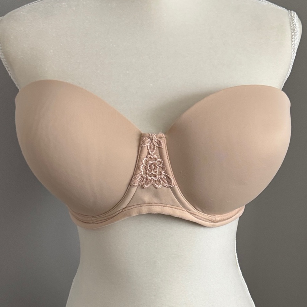 Vanity Fair Nude Strapless Bra Size 40C